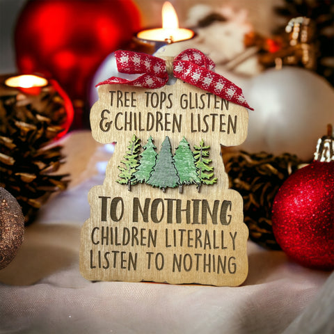 Children Listen Ornament