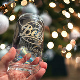 Engraved 16oz Can Glass