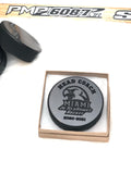 Custom engraved hockey pucks