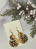Snowy Tree Dangle Earrings