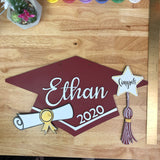 Graduation Cap Door Hanger Sign