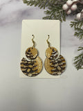 Snowy Tree Dangle Earrings
