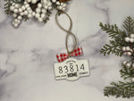 Zip Code Christmas Ornament New Home Owner Moving New Town Home Town Pride Realtor Gifts