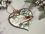 I am always with you cardinal memorial Christmas ornament