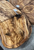 Engraved olive wood cutting boards